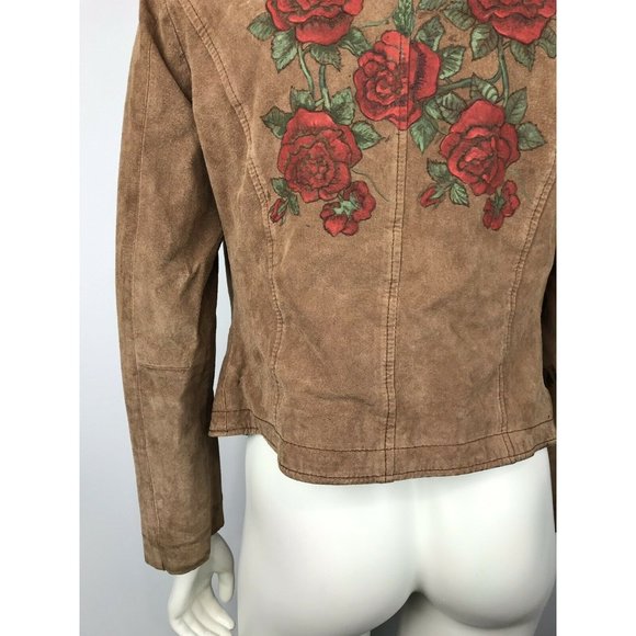 Charlotte Russe Women's Jacket Vintage 100% Leathe - Picture 6 of 11